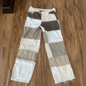 Multi color pants, barely worn